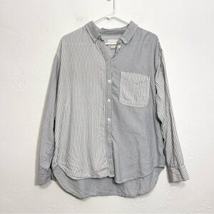 ❤️ ae striped color block button up flannel